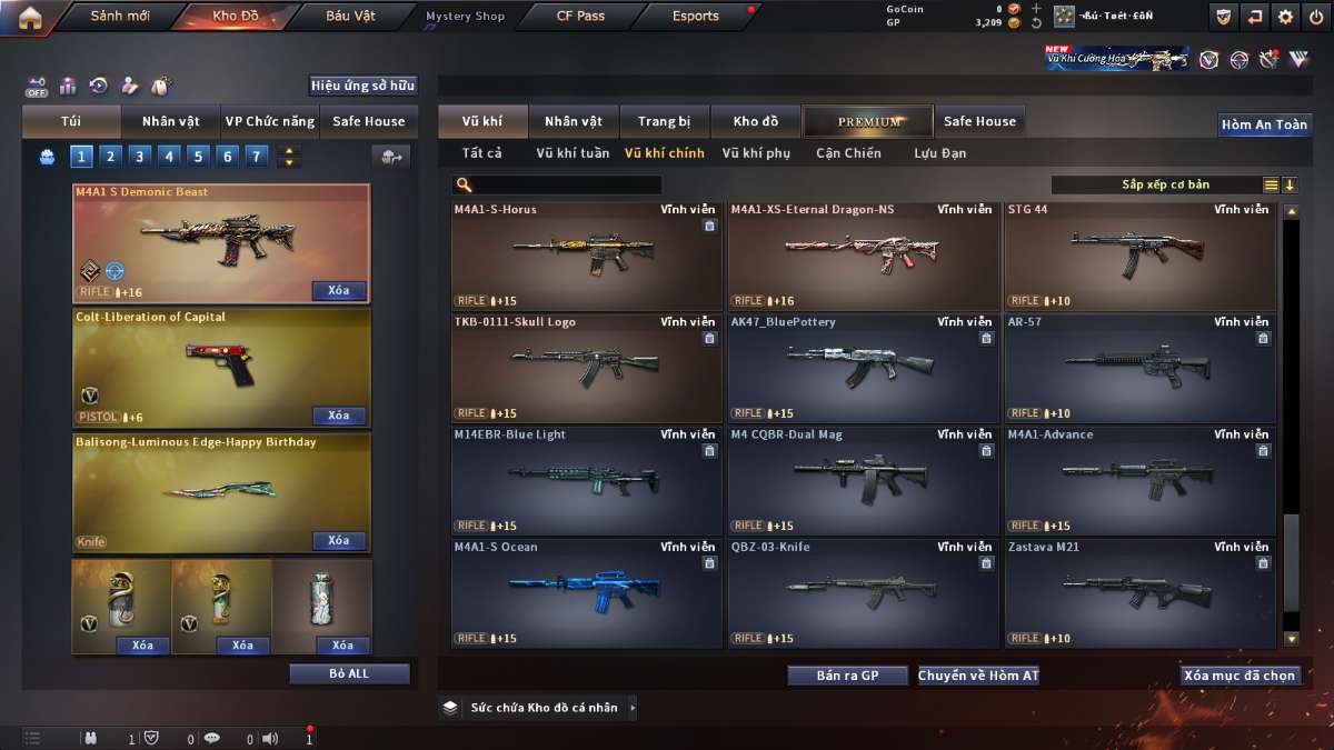 shop acc cf uy tin gia re